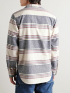 Universal Works - Striped Brushed-Cotton Shirt - Gray