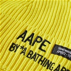 Men's AAPE Fishermans Beanie in Yellow
