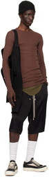 Rick Owens Brown Porterville Rib Sweater