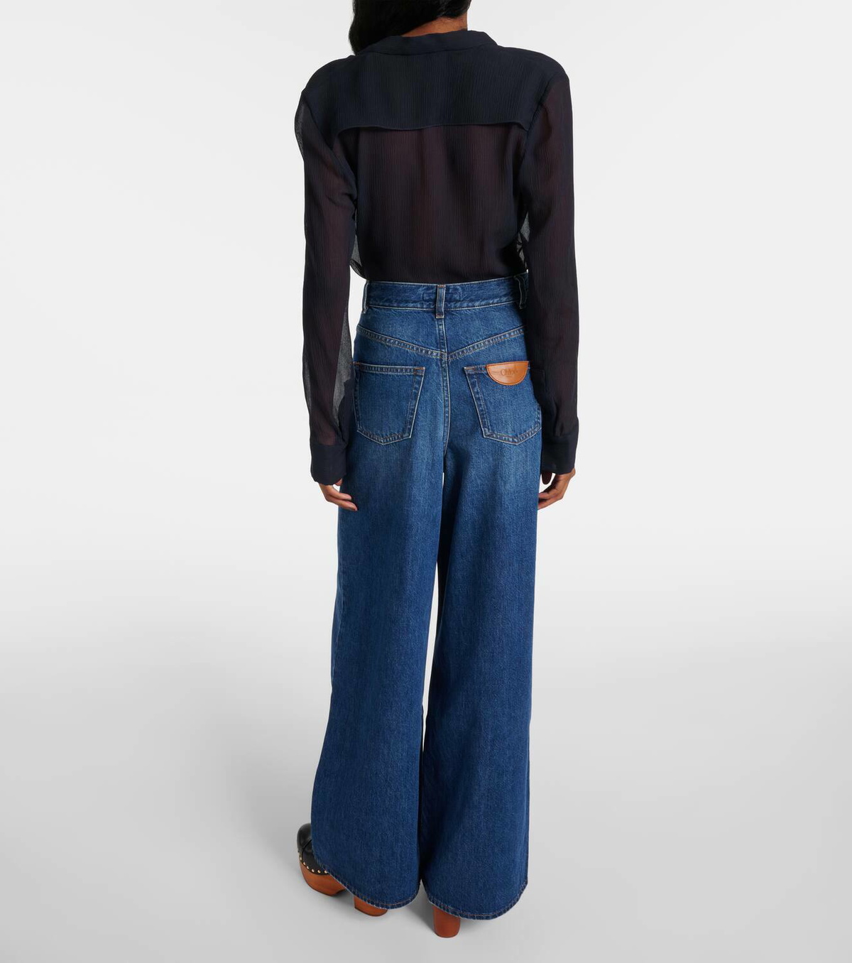 Chloé High-rise wide-leg jeans Chloe