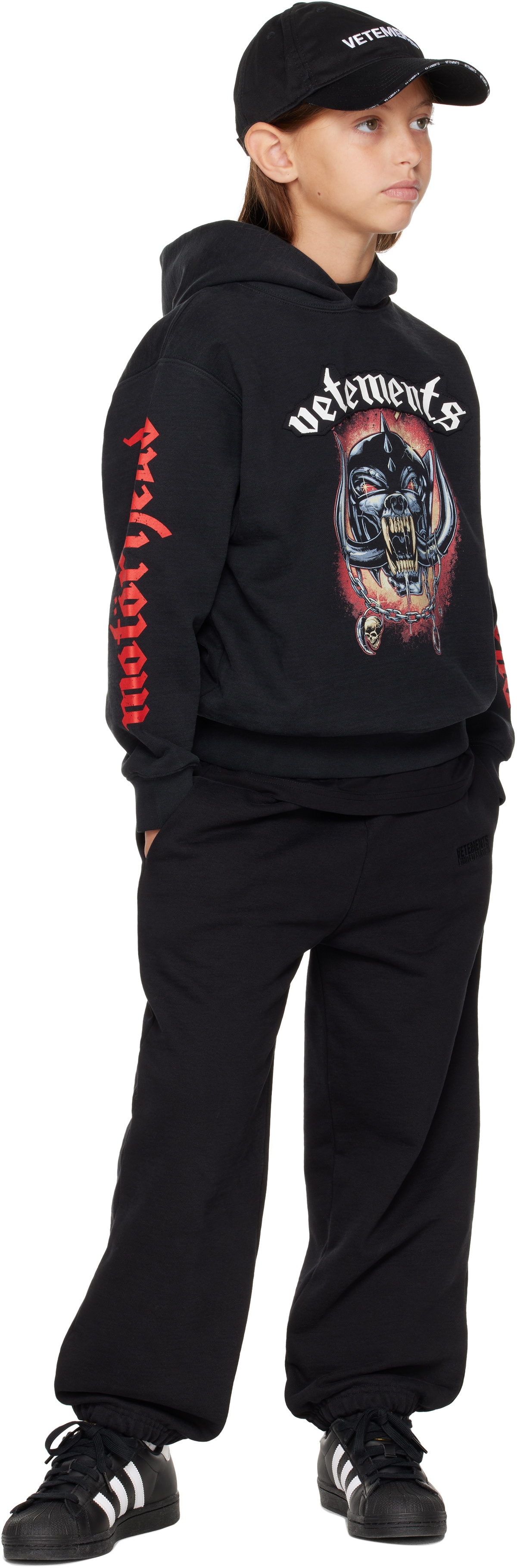 トップス VETEMENTS 24SS Motorhead Patch Hoodie Motorhead Patched Hoodie Black | The Webster