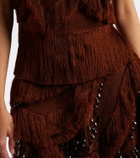 Xu Zhi Braided fringed top