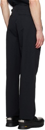 Izzue Black Embroidered Trousers