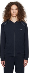 BOSS Navy Embroidered Hoodie