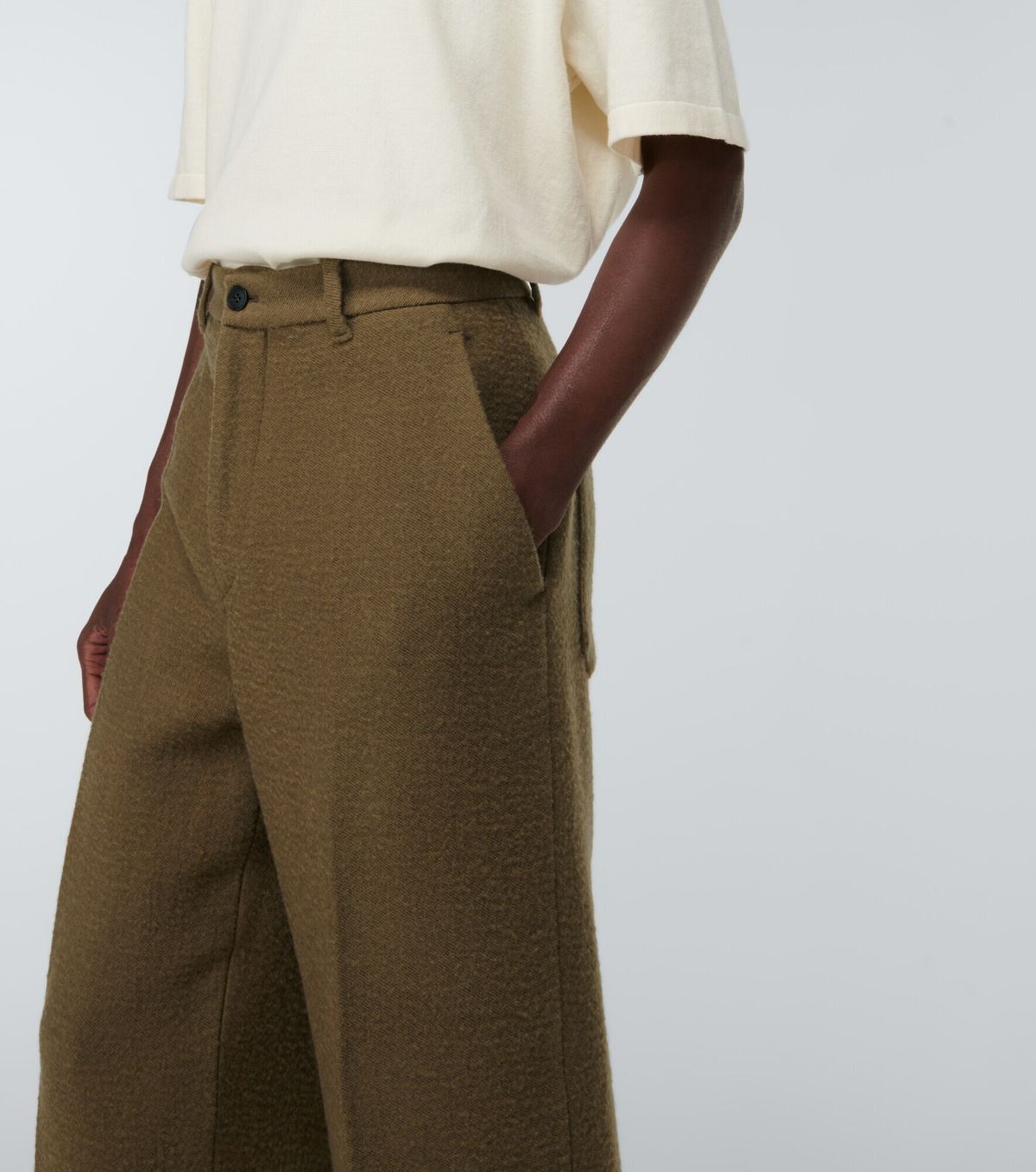 The Row - Gustavo high-rise wool-blend pants