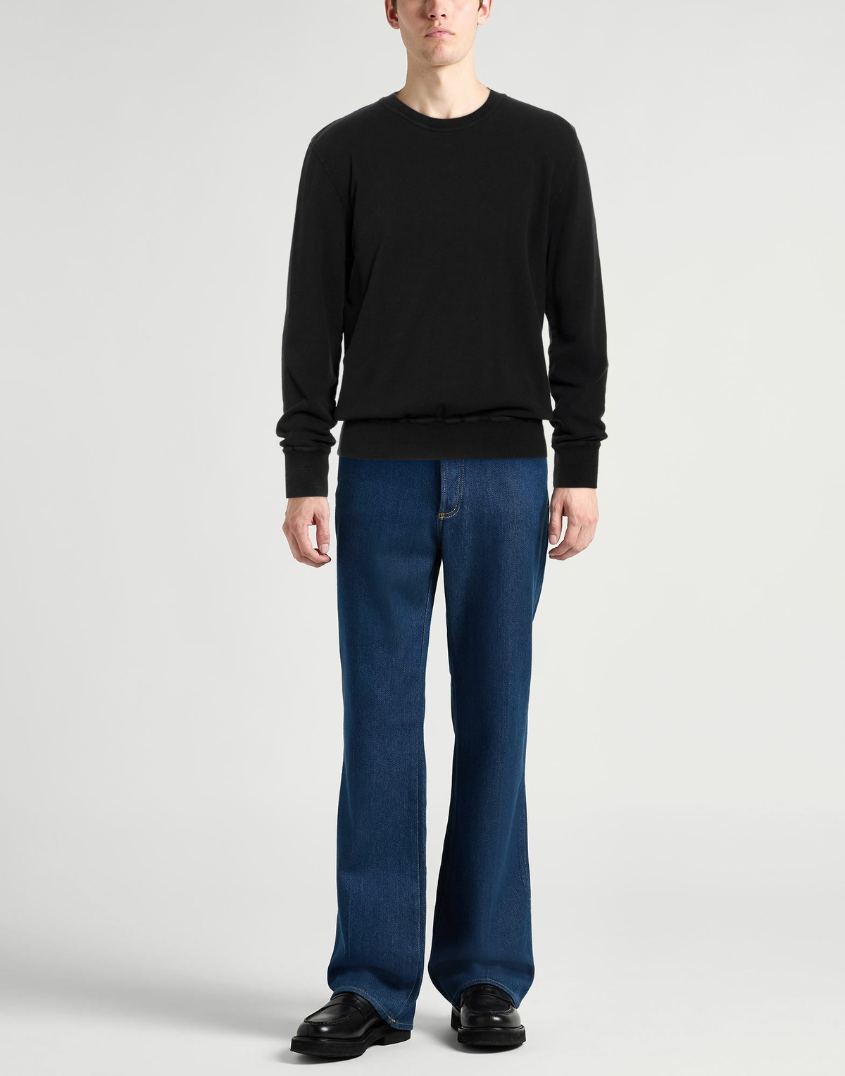 Crossley Mens Sweatshirt in Black