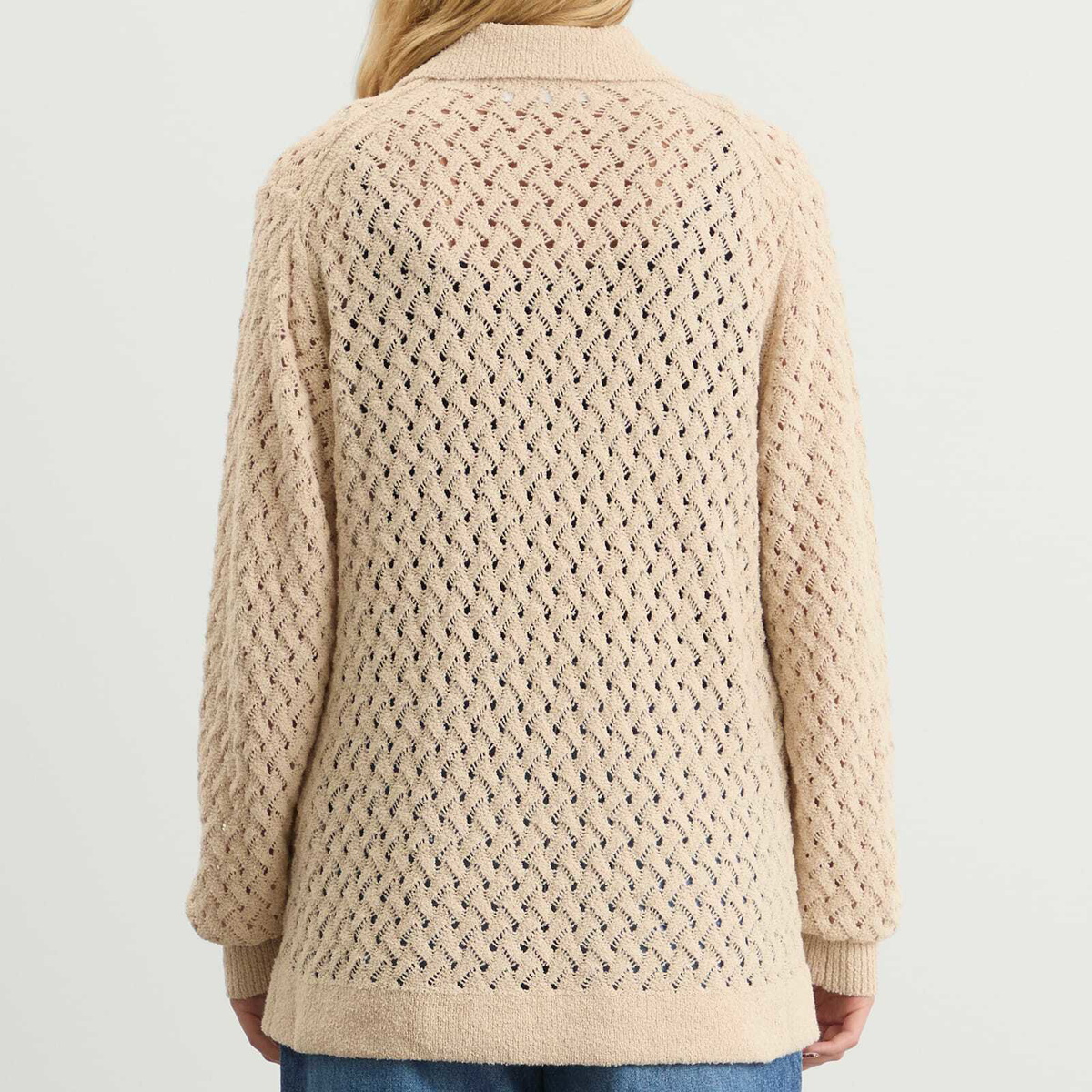 TOGA ARCHIVES Women's Lace Knit Cardigan in Off White