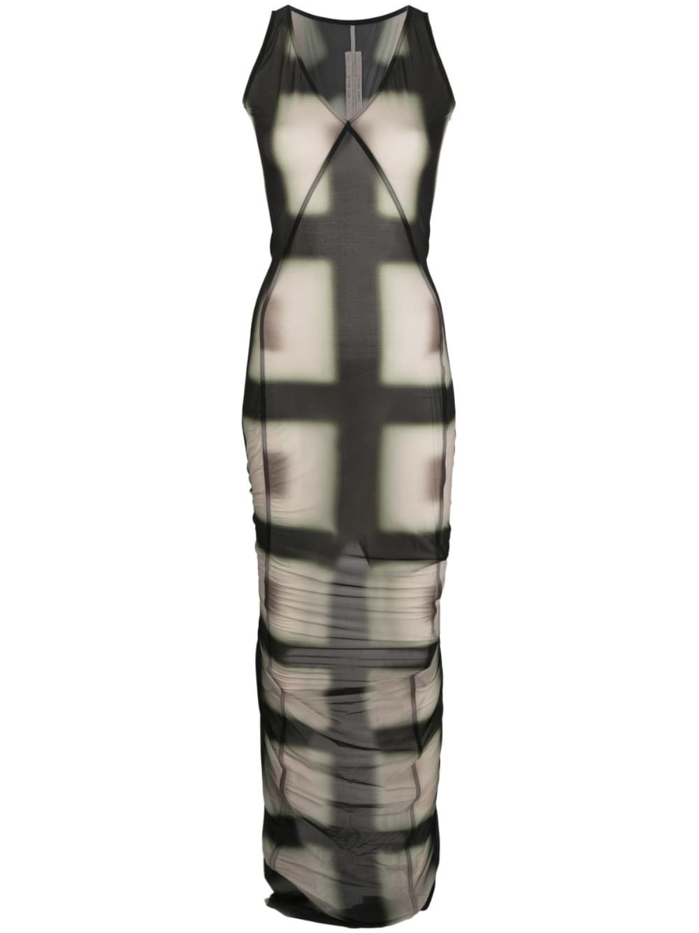 Rick Owens Rick Owens Embroidered denim long dress