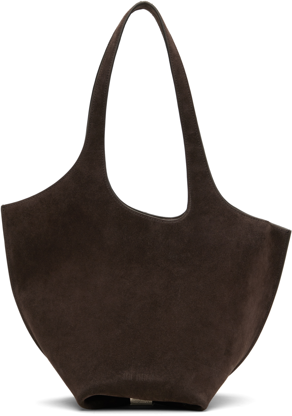 The Attico Brown La Scoop Shoulder Bag