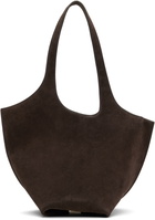 The Attico Brown La Scoop Shoulder Bag
