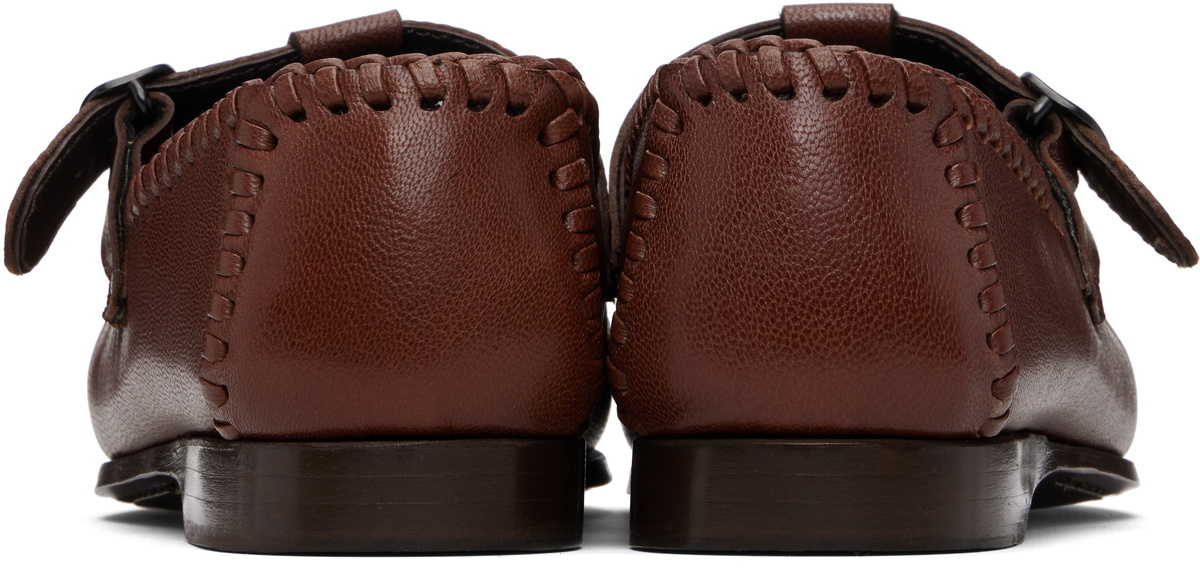 HEREU Brown Alcover Supple Shiny Loafers