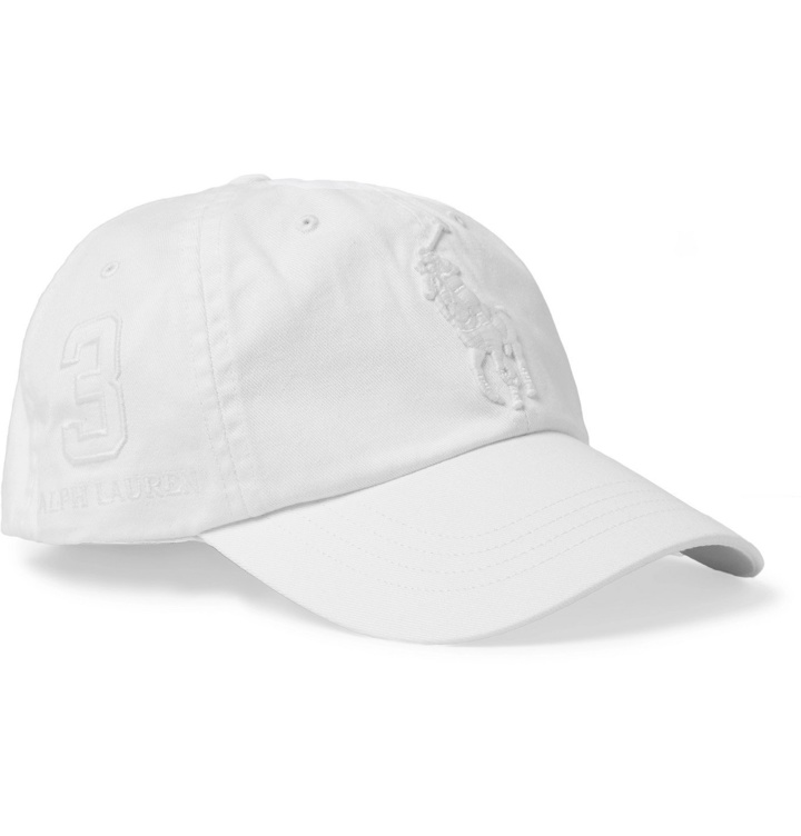 Photo: Polo Ralph Lauren - Logo-Embroidered Cotton-Twill Baseball Cap - White