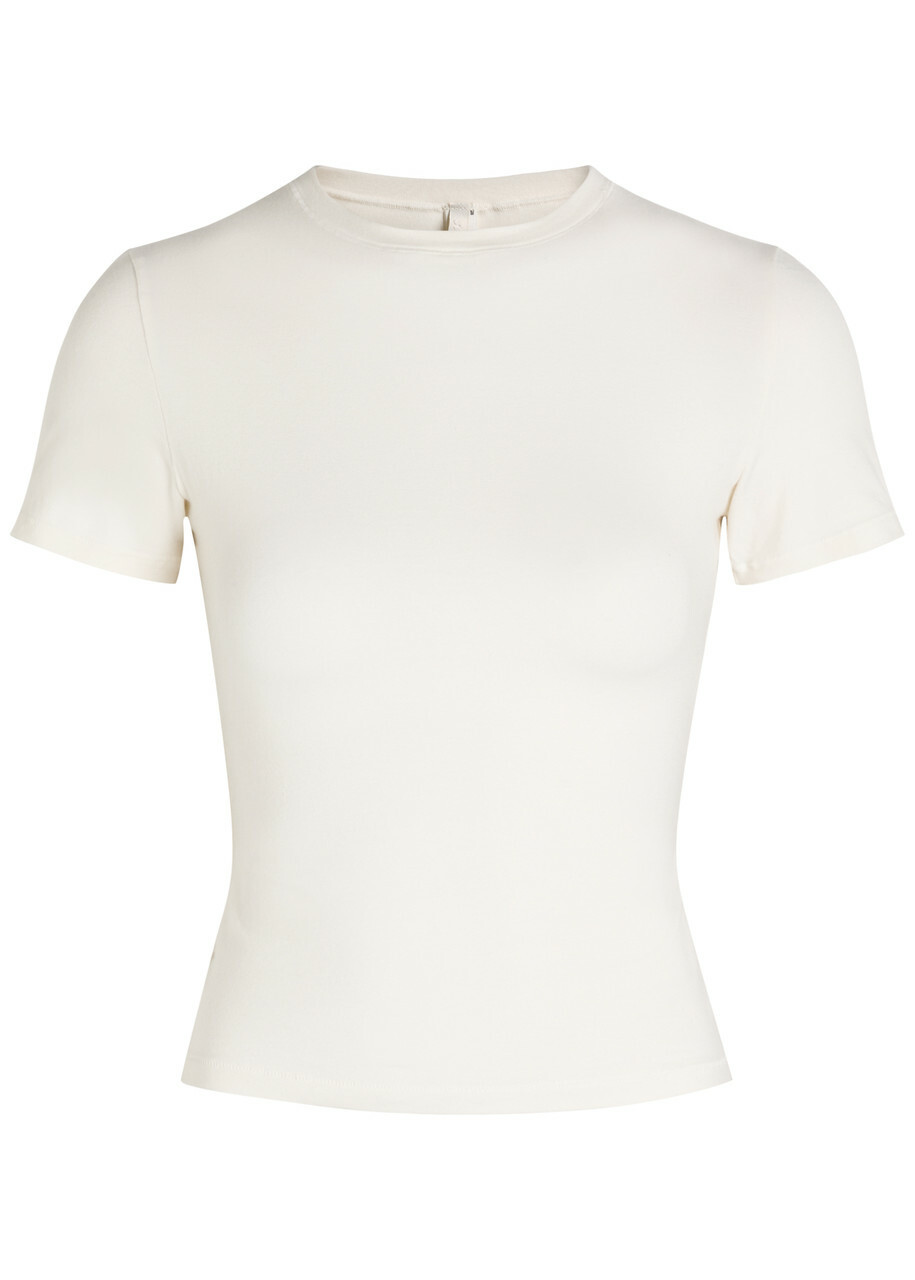 Skims Cotton-jersey T-shirt Off White