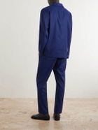 Frescobol Carioca - Lima Linen and Wool-Blend Suit Jacket - Blue
