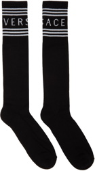 Versace Black & White Vintage Logo Socks
