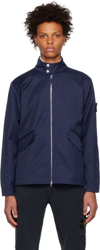 Photo: Stone Island Navy Workwear Jacket