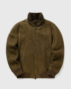 CLOSED SHEARLING JACKET Green Mens Bomber Jacket
