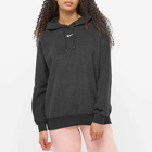 Nike Women's Plush Popover Hoody in Black/White