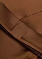 The New Arrivals Ilkyaz Ozel Sisu Strapless Satin Maxi Dress Brown
