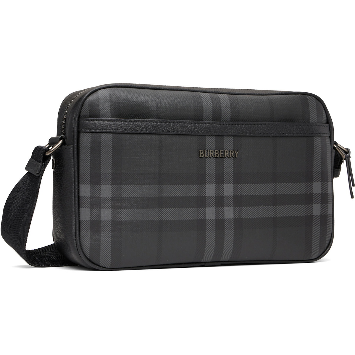 Burberry Black City Check Crossbody Bag