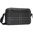 Burberry Black City Check Crossbody Bag