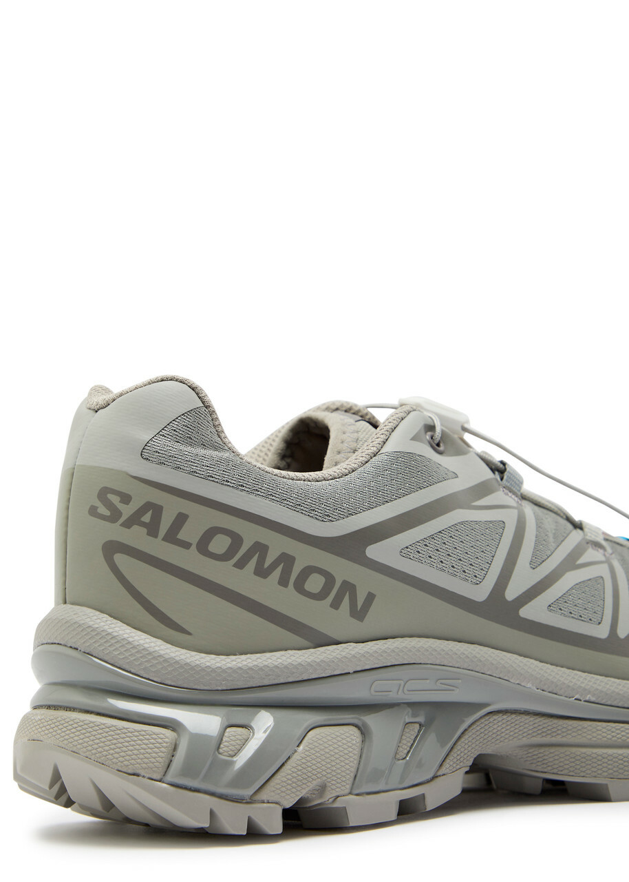 Salomon XT-6 Panelled Mesh Sneakers Grey