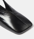 Jil Sander Leather slingback pumps