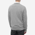 Fred Perry Men's Crew Sweat in Snow/Steel Marl