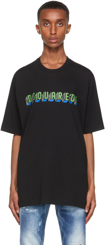 Photo: Dsquared2 Black Mirror Slouch T-Shirt