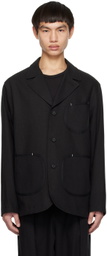 Uniform Bridge Black Pocket Blazer