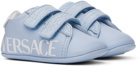 Versace Baby Blue Logo Pre-Walkers