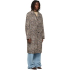 Dries Van Noten Gray Printed Coat