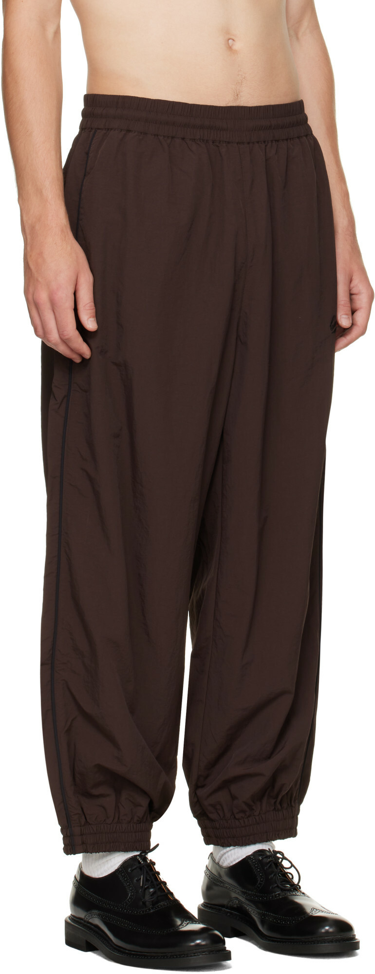 WILLY CHAVARRIA Brown 'Bad Boy' Track Pants