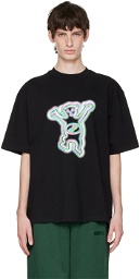 We11done Black Colorful Teddy T-Shirt