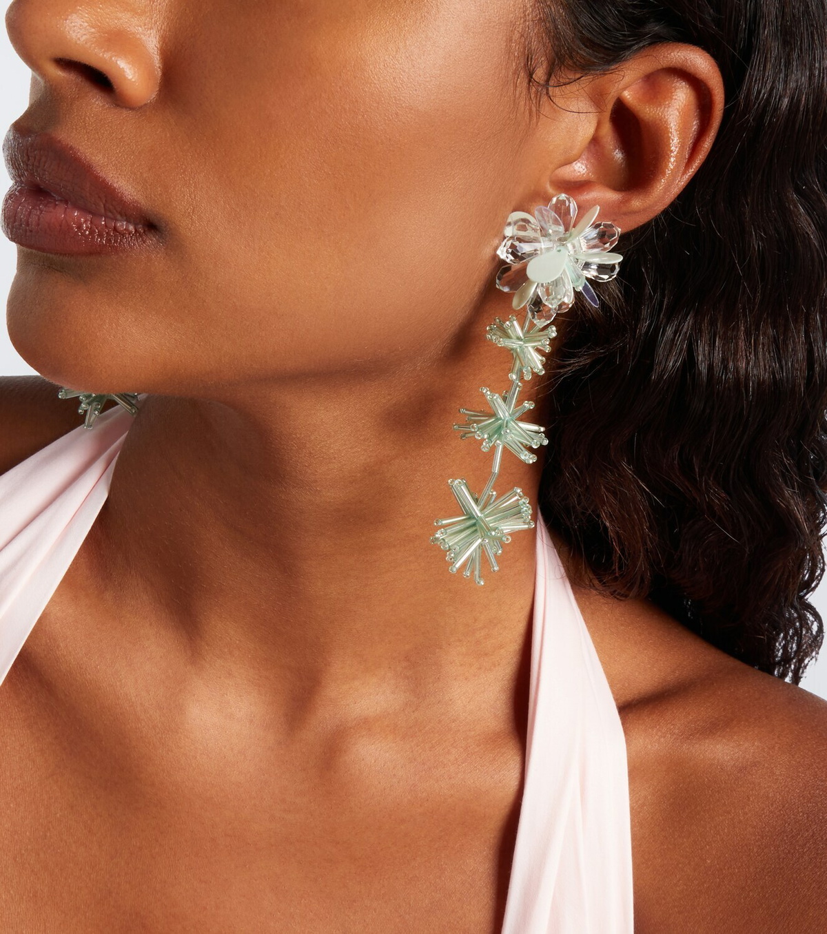 Oscar de la Renta Embellished drop earrings