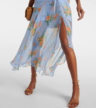 Veronica Beard Dovima floral silk maxi dress