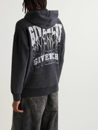 Givenchy - Oversized Logo-Detailed Cotton-Jersey Hoodie - Gray