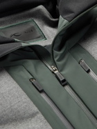 Kjus - Torrent Stretch Wool Twill-Panelled Hooded Down Ski Jacket - Green