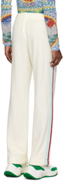 Casablanca Off-White Striped Sweatpants