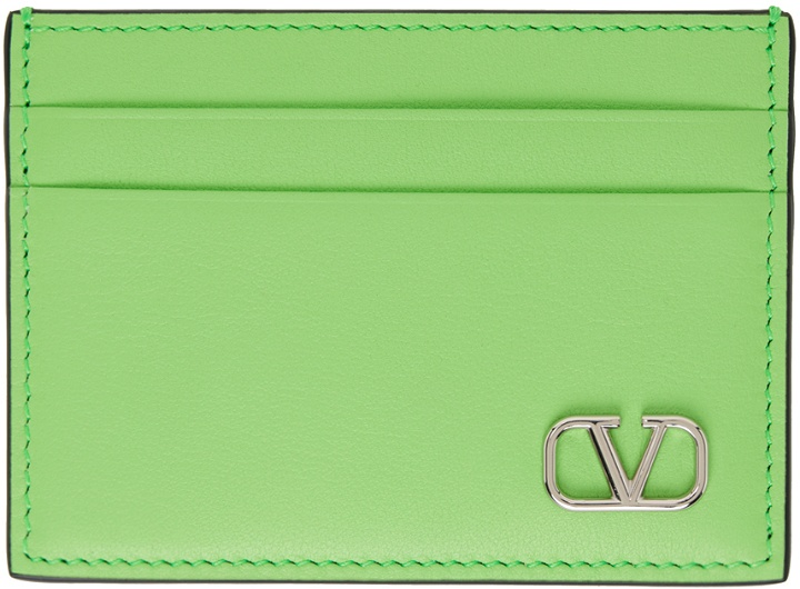 Photo: Valentino Garavani Green VLogo Signature Card Holder