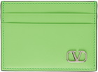 Valentino Garavani Green VLogo Signature Card Holder