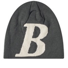 Bricks & Wood Men's B Logo Skully Beanie in Midnight