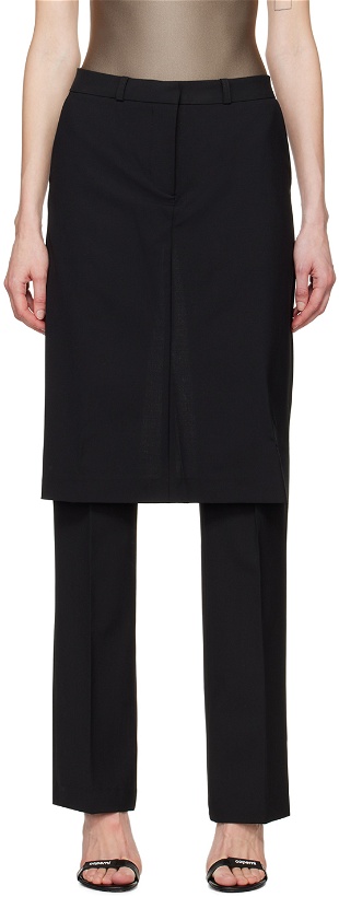 Photo: Coperni Black Skirt-Overlay Trousers