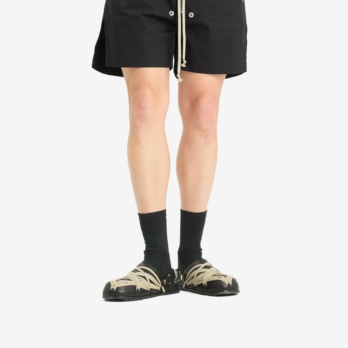 Rick Owens Men's Megalace Mule in Black Rick Owens