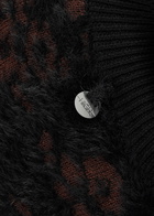 High Respond Floral-jacquard Brushed-knit Jumper Black