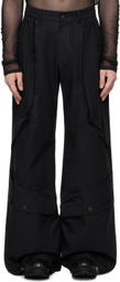 CARNET-ARCHIVE Black Wide Mass Trousers