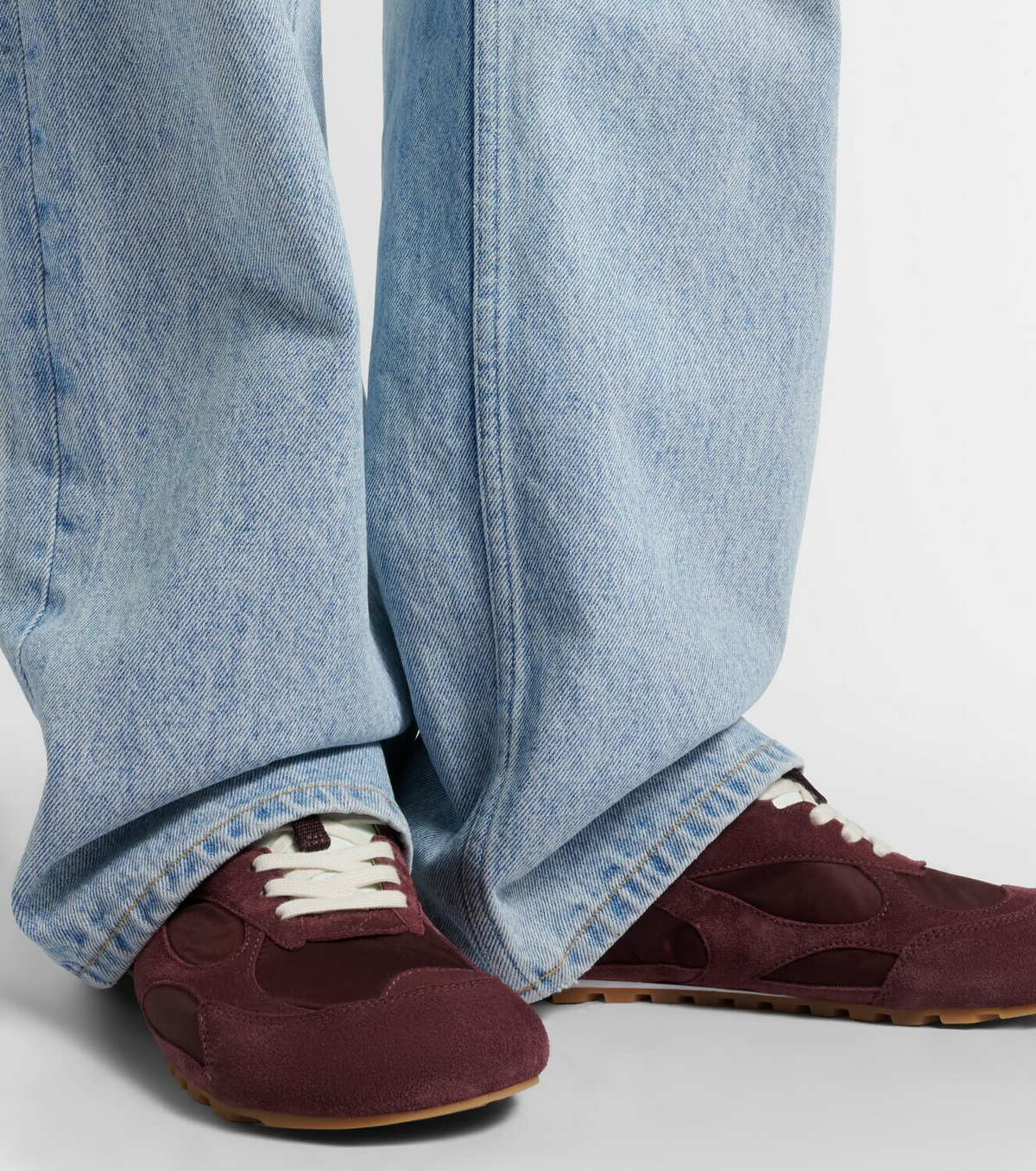 Bottega Veneta Orbit Flash suede-trimmed sneakers