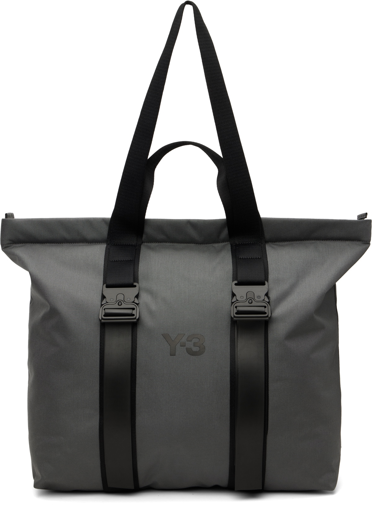 Y-3 Gray Shopper Tote