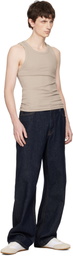 Seventh Taupe Base Rib Tank Top