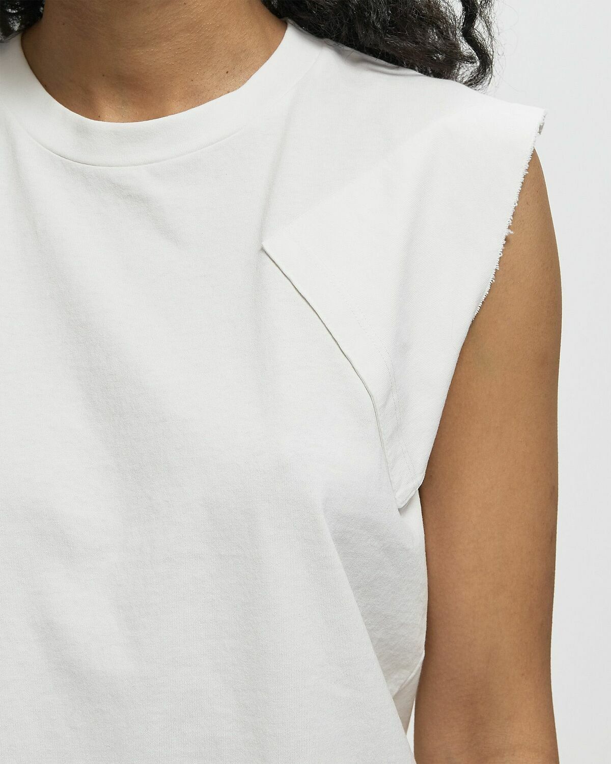 Maison Margiela MM6 TANK TOP White Womens Tops & Tank